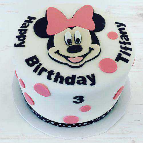 Mouth Watering Minnie Designed Cake for Kids