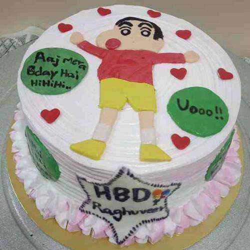 Sugar Encrusted Sinchan Cake for Kids