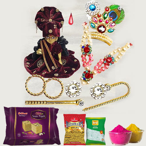 Wonderful Laddu Gopal Accessories with Assortments Gift Combo