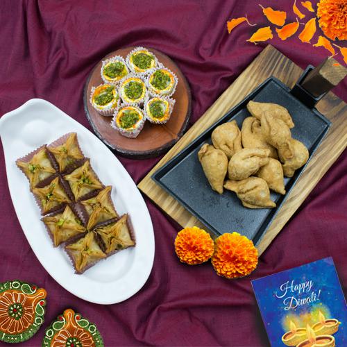 Lip Smacking Pyramid Baklava with Haldiram Sweets n Snacks