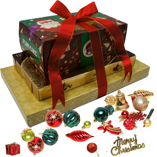 Chocolicious 3 Tier Gift Tower with Xmas Decor