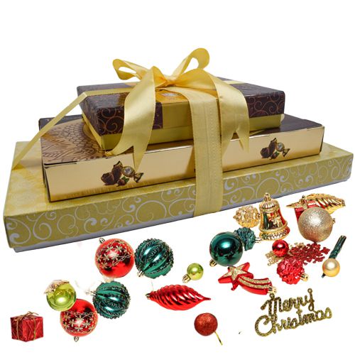 Marvelous Xmas Special Chocolate n Nut Gift Tower