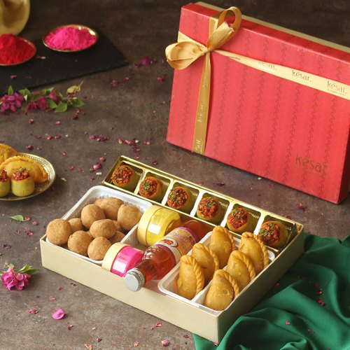 Irresistible Sweet N Savory Holi Gift Hamper