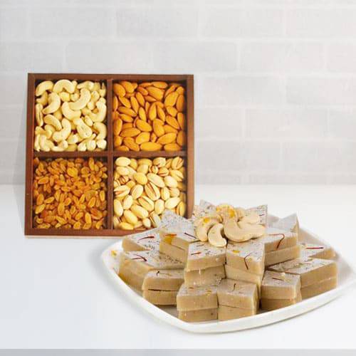 Haldirams Kaju Katli and Dry fruit