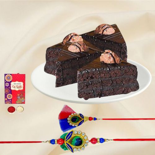 Bhaiya Bhabhi Rakhi Set with Pastries