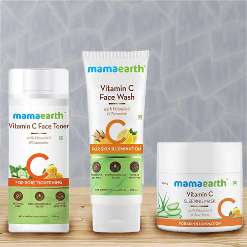 Look Beautiful with Mama Earth Overnight Skin Glow Combo