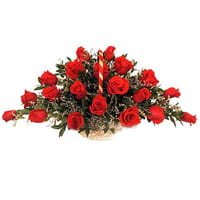 Dazzling Archangelic Red Roses Arrangement