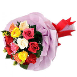Pretty Mixed Roses Bouquet