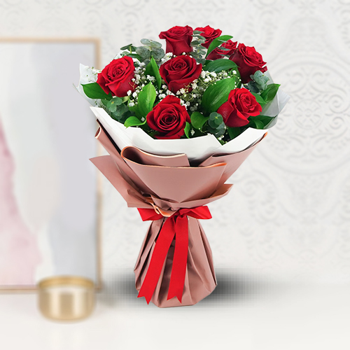 Lovely Red Roses Bouquet