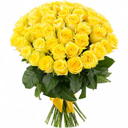 30 Yellow Roses Hand Bouquet