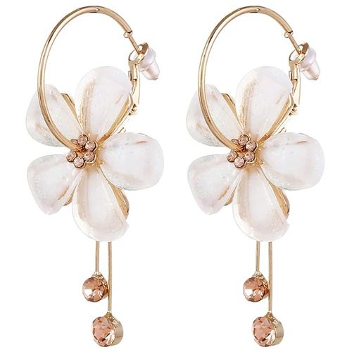 Stunning Gold Plated Floral Earrings
