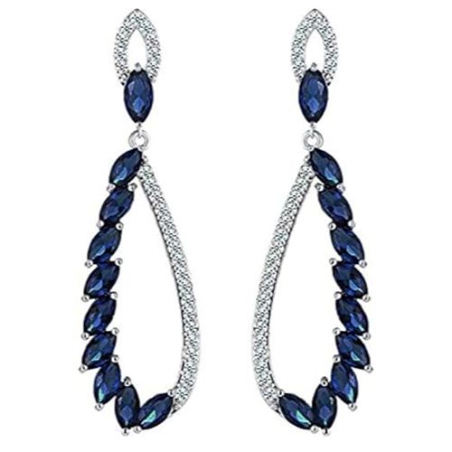 Opulent Crystal Studded Dangler Earrings