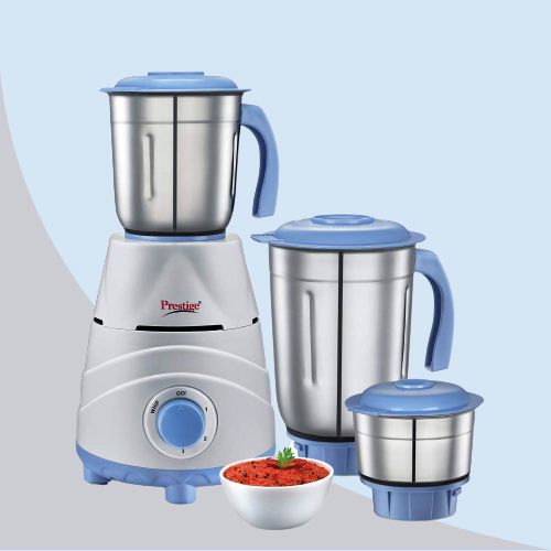 Classy Prestige Blue Color Mixer Grinder with 3 Jars