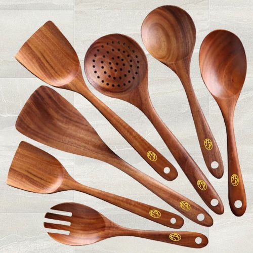 Cooking Essential Wooden Spatula Set