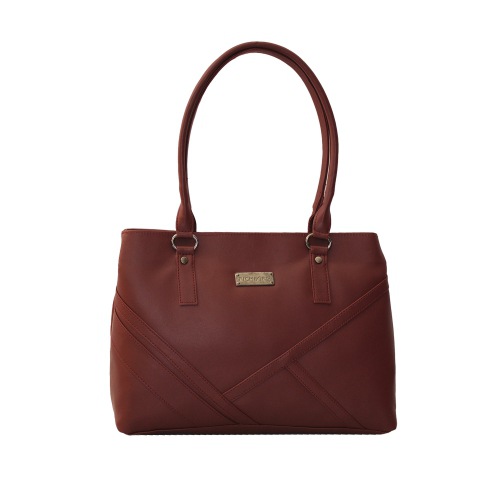 Amazing Brown Ladies Vanity Bag with Front Zip