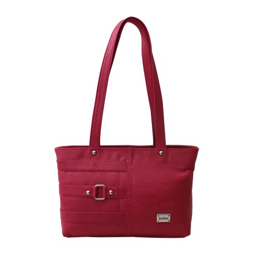 Classic Pink 3 Strip Design Ladies Shoulder Bag
