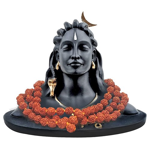 Marvelous Adiyogi Statue with Rudraksha Mala