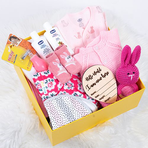 Comfy Winter Hamper for New Born Baby Girl