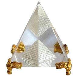 Exclusive Pyramid With Golden Stand