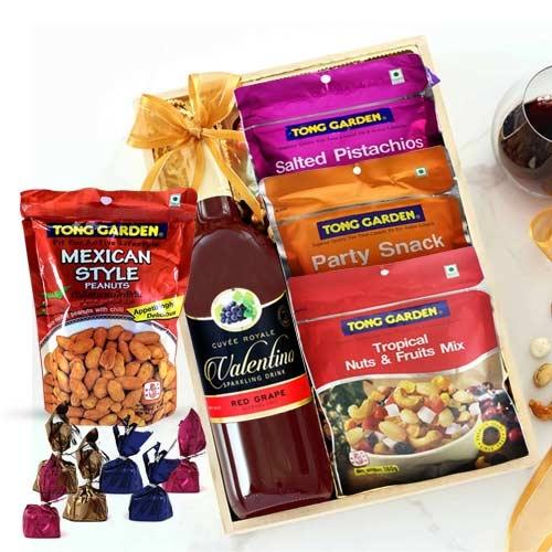 Marvelous Mixed Dry Fruits N Grape Drink Gift Hamper