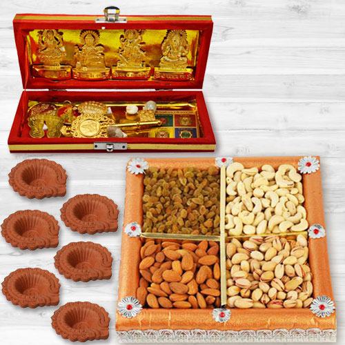 Pious Dhan Laxmi N Kuber Bhandari Yantra Combo Gift