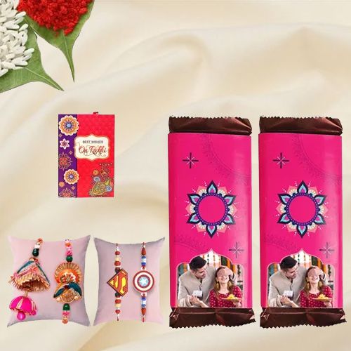 Personalized Family Fun Rakhi Combo