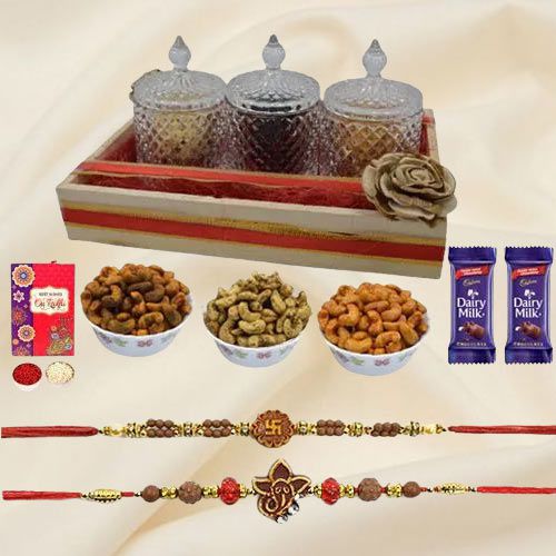 Auspicious Rakhi N Flavored Cashews Cheer