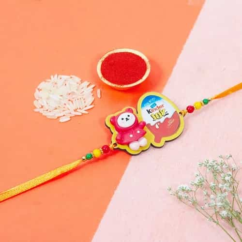 Amazing Kinder Joy Teddy Rakhi