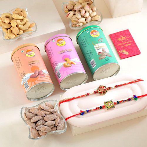 Nutty Love Rakhi Combo