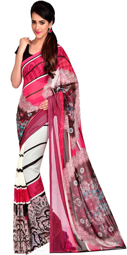 Soothing Fancy Dani Georgette Saree