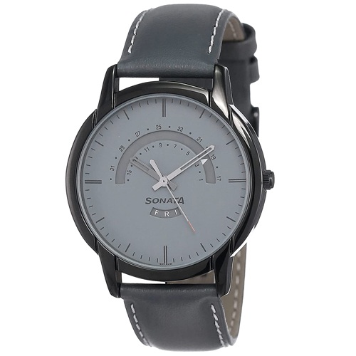 Classic Sonata Reloaded Analog Grey Dial Mens Watch