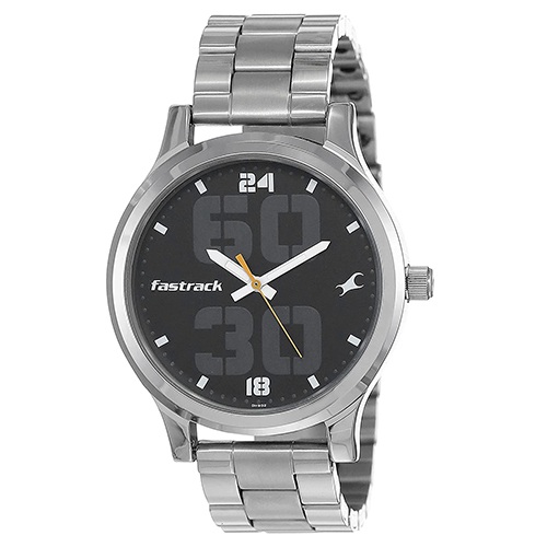 Stylish Fastrack Bold Analog Black Dial Mens Watch