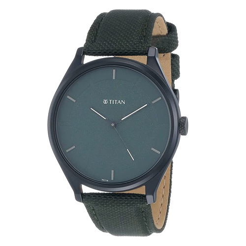 Fantastic Titan Neo Analog Green Dial Mens Watch