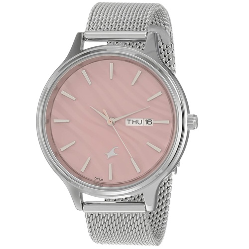 Designer Fastrack Autumn Winter 20 Analog Pink Dial Women Watch