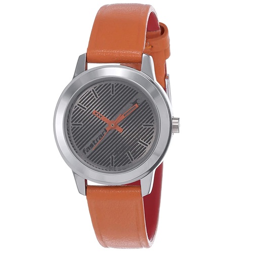 Trendsetting Fastrack Fundamentals Analog Grey Dial Womens Watch