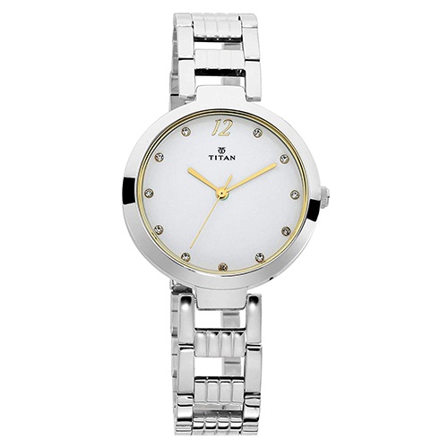 Gaudy  Sparkle White Dial Analog Watch for Women